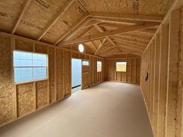 Gable Dormer Shed Interior
